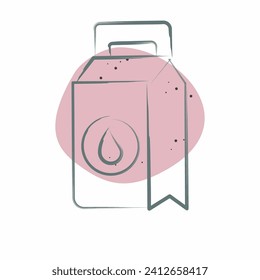 Icon Washing Powder. related to Laundry symbol. Color Spot Style. simple design editable. simple illustration