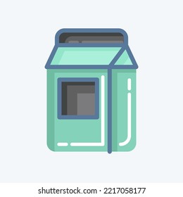 Icon Wasing Powder. related to Laundry symbol. doodle style. simple design editable. simple illustration, good for prints