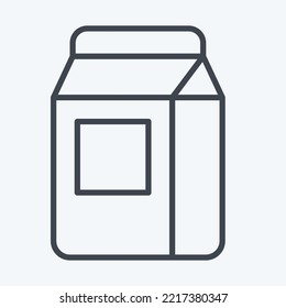 Icon Wasing Powder. related to Laundry symbol. line style. simple design editable. simple illustration, good for prints