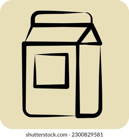 Icon Wasing Powder. related to Laundry symbol. hand drawn style. simple design editable. simple illustration, good for prints