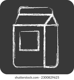 Icon Wasing Powder. related to Laundry symbol. chalk Style. simple design editable. simple illustration, good for prints