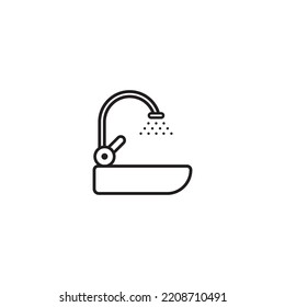 icon wastafel vector illustration logo design