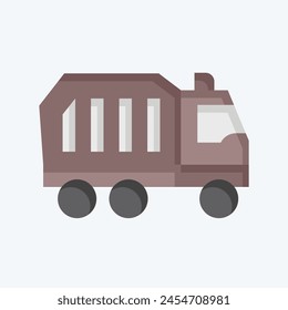 Icon Waste Management. related to Recycling symbol. flat style. simple design illustration