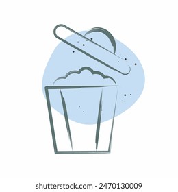 Icon Waste. related to Delete symbol. Color Spot Style. simple design illustration