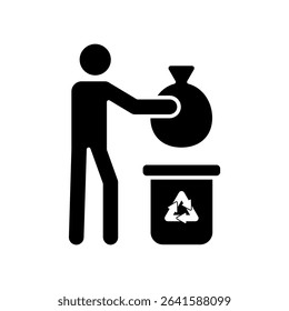 Icon a waste sorting, isolated against a clean background.
