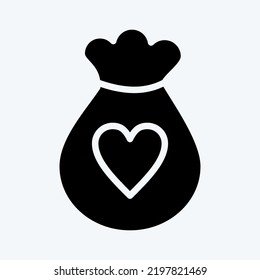 Icon Waste Sorting. suitable for Kids symbol. glyph style. simple design editable. design template vector. simple illustration