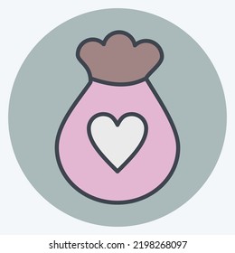 Icon Waste Sorting. suitable for Kids symbol. color mate style. simple design editable. design template vector. simple illustration