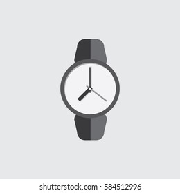 Icon watch. style flat design