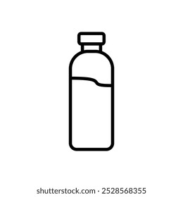 Icono de una botella de agua que simboliza la hidratación o la forma física.