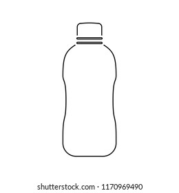 Icon of Water bottle . Thin line design. Vector illustration.