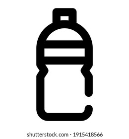 icon water bottle using line style