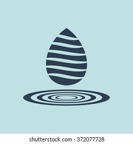 Icon of Water Drop. EPS-10.