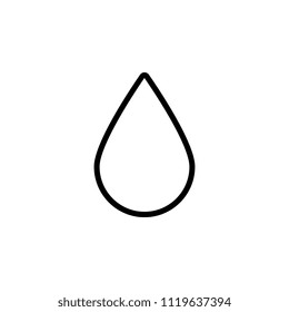 The icon of water drop. Simple outline icon illustration, vector of water drop for a website or mobile application