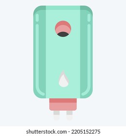 Icon Water Heater. suitable for Kitchen Appliances symbol. flat style. simple design editable. design template vector. simple illustration