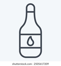 Icon Water. related to Breakfast symbol. line style. simple illustration