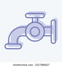 Icon Water. related to Laundry symbol. two tone style. simple design editable. simple illustration, good for prints