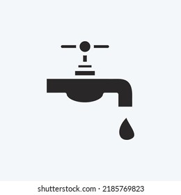Icon Water Resource. suitable for education symbol. glyph style. simple design editable. design template vector. simple illustration