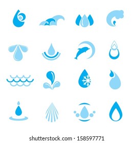 Icon  water. Vector. EPS-10 (non transparent elements, non gradient)