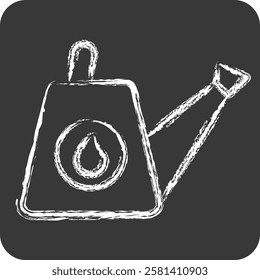 Icon Watering Can. related to Hobbies symbol. chalk Style. design editable