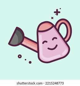 Icon Watering Pot. suitable for Garden symbol. MBE style. simple design editable. design template vector. simple illustration