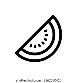 Icon of watermelon outline vector flat design