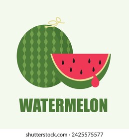 icon watermelon vector illustration for designer.