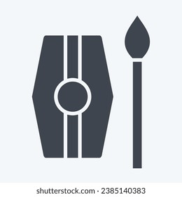 Arma de iconos 2. relacionado con el símbolo celta. estilo glifo. diseño simple editable. ilustración simple
