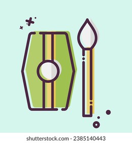 Icon Weapon 2. mit dem keltischen Symbol in Zusammenhang stehen. MBE-Stil. einfaches Design bearbeitbar. einfache Abbildung