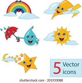 icon weather lovely nurseries. Vector illustration