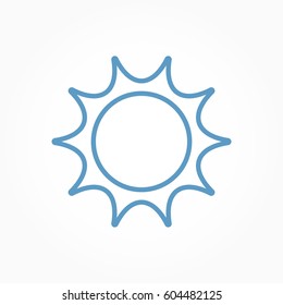 Icon weather sun on a white background