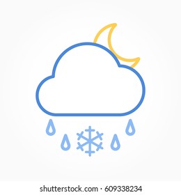 Icon weather wind on a white background