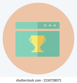 Icon Web Award. suitable for IT Services symbol. flat style. simple design editable. design template vector. simple symbol illustration