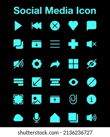 icon for web design with neon color