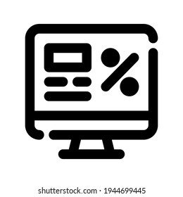 Icon Web Discount mit Style Outline