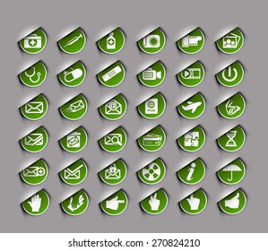 Icon for web, internet, mobile apps, interface design: business, finance, medicine vector design.