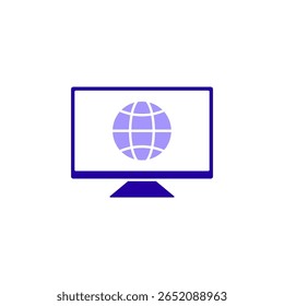 Ícone de uma Web, isolado contra um fundo limpo.
