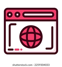 Icon web page Illustration can be used for web app info graphic etc