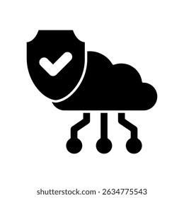 Icon a web protection, isolated against a clean background.