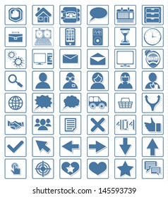 Icon web set vector