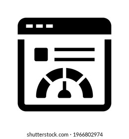 Icon Web Speed With Style Glyph