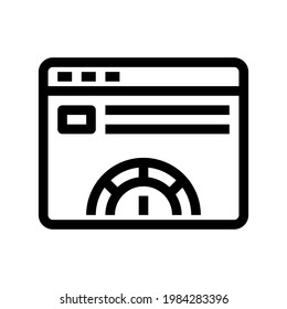 Icon Web Speed With Style Outline