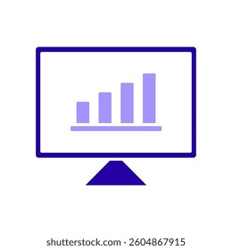 Icon a web statistics, isolated against a clean background.