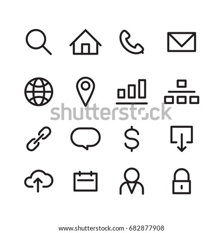 icon web, vector