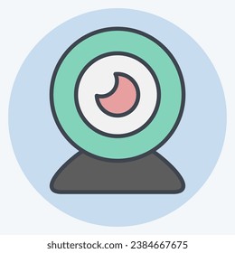 Icon Webcam. related to Computer symbol. color mate style. simple design editable. simple illustration