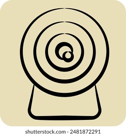 Icon Webcam. related to Office symbol. hand drawn style. simple design illustration
