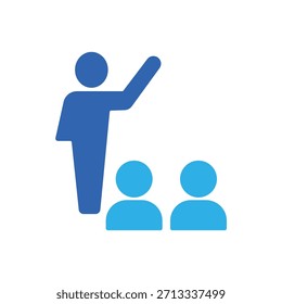 Icono de un webinar, aislado sobre un fondo limpio.