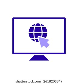 Icon a website, isolated against a clean background.