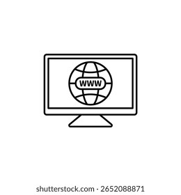 Icon a website, isolated against a clean background.
