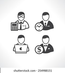 Icon for website and mobile application. Flat design. Vector. Editable. Peoples.