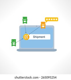 Icon for website and mobile application. Flat design. Vector. Editable. Notebook.